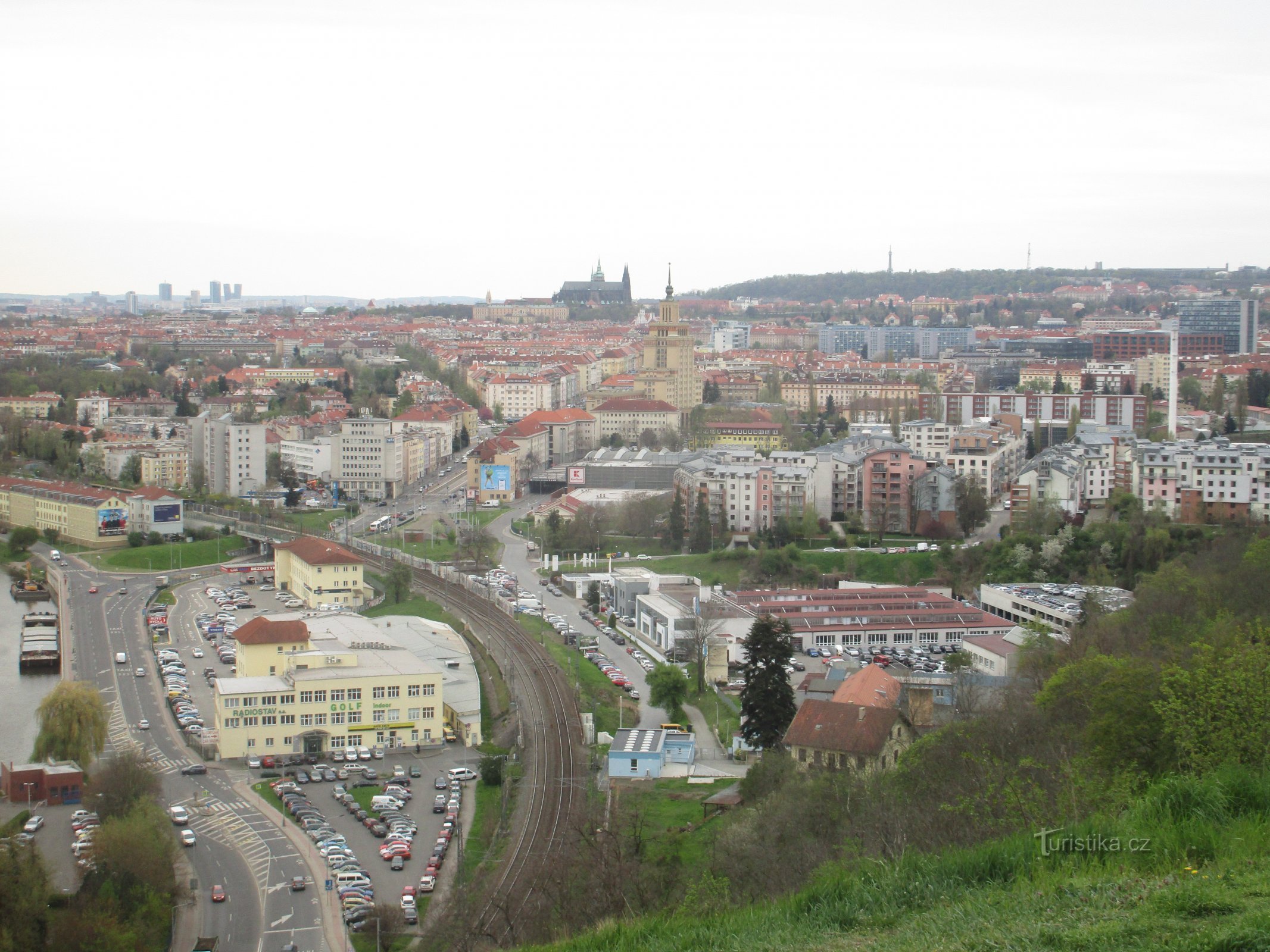 Blick auf Podbaba