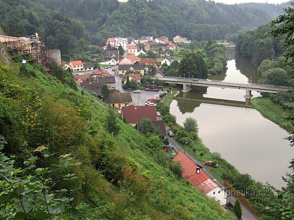 Utsikt över floden Sázava