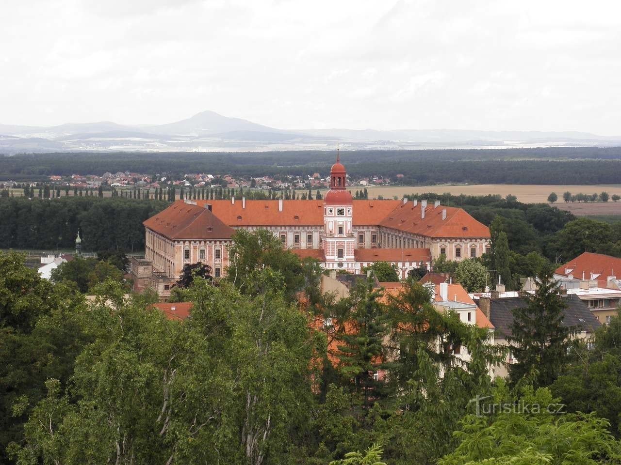 Blick auf das Schloss Roudnicky - 15.7.2009