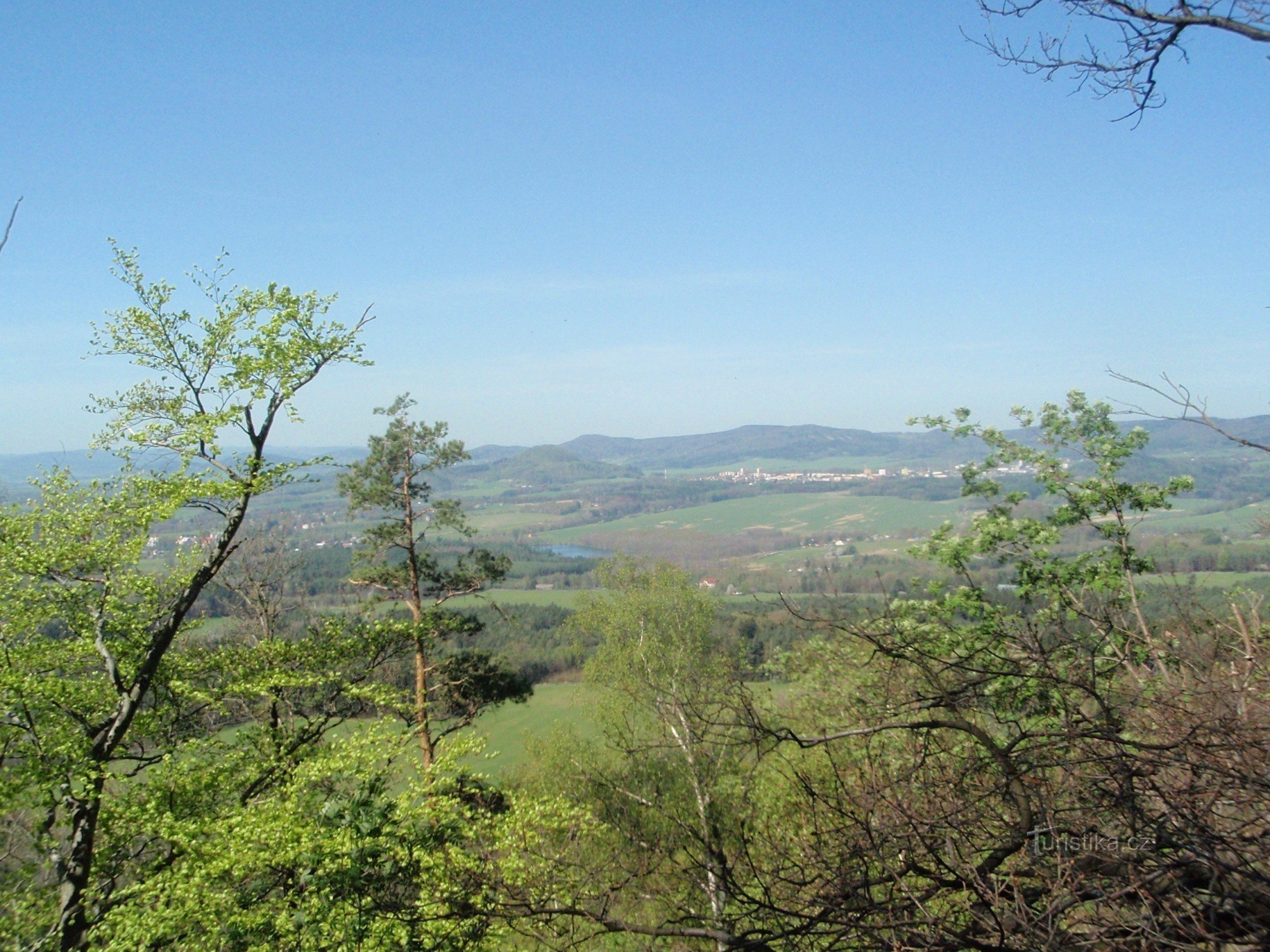 Veduta di Sloup e Nový Bor