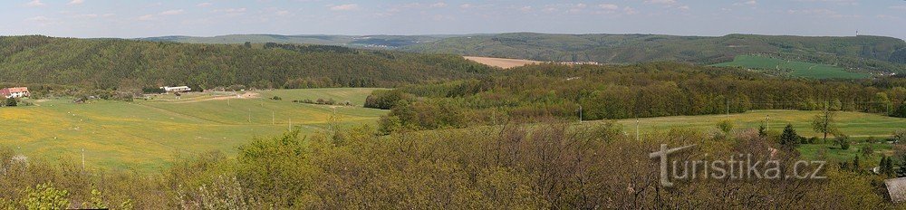 Uitzicht op Soběšice