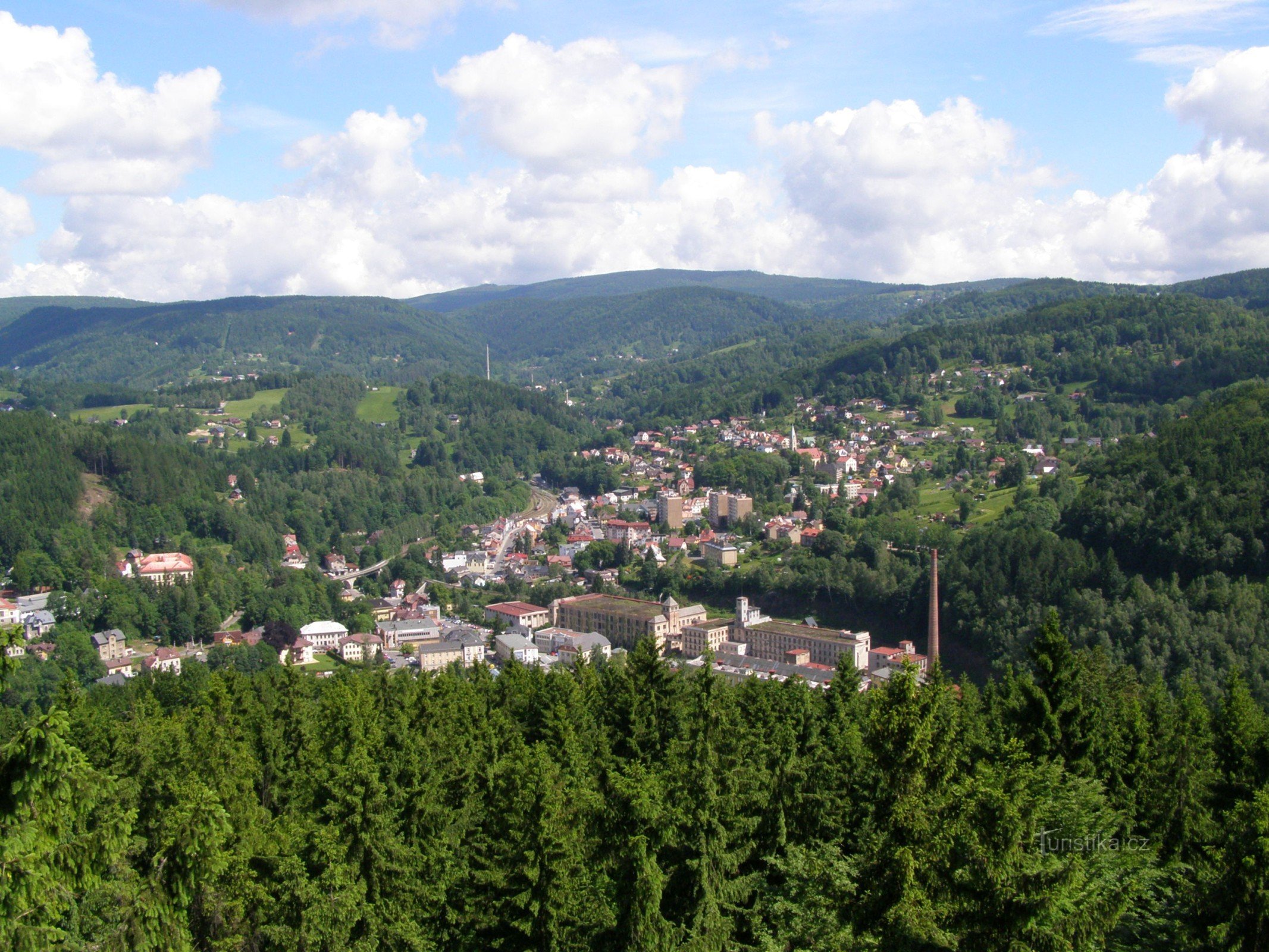 vue de Tanvald depuis Terezínka