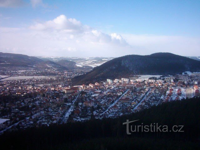 Blick auf Tišnov