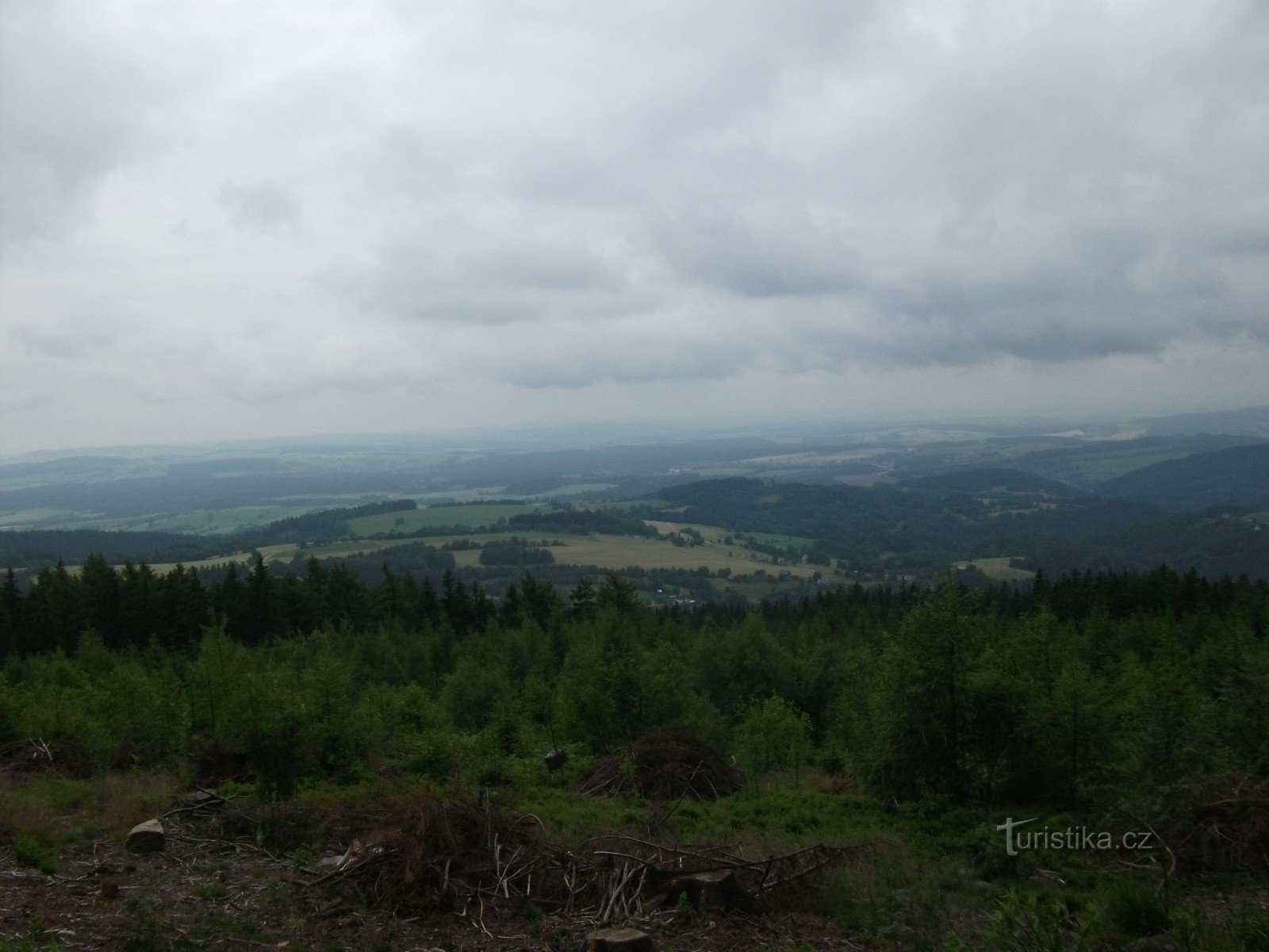 Widok z: Bencko-Zlatá vyhlídka