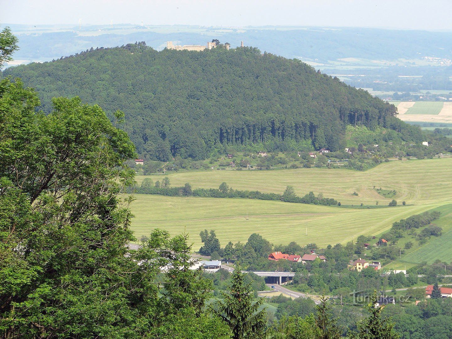 La vue depuis le gîte Svinec