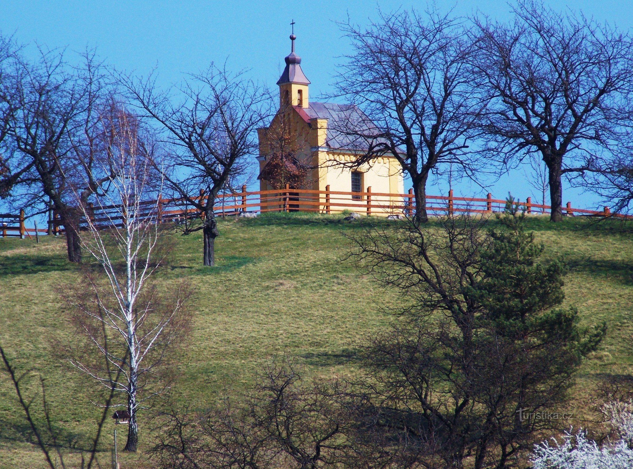 Blick von der Kapelle St. Anna in Brumau