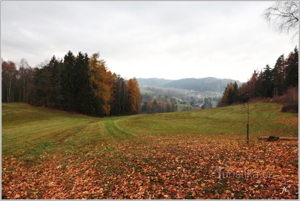 Vista dalla chiesa verso Stupná