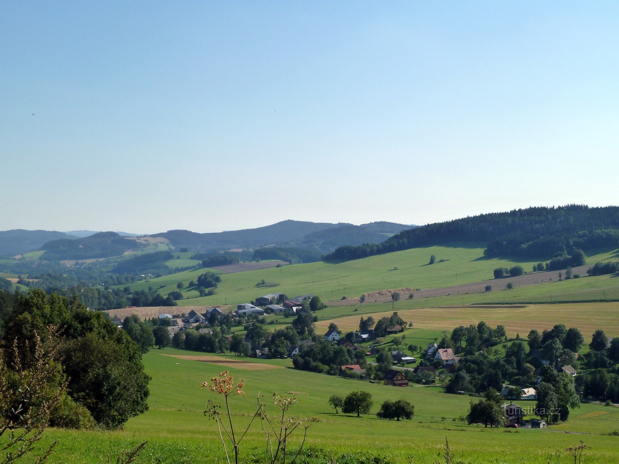 pogled s križišča proti Telecí