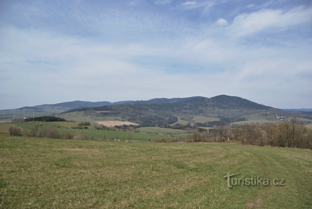 Aussicht beim Aufstieg auf Pohořelec