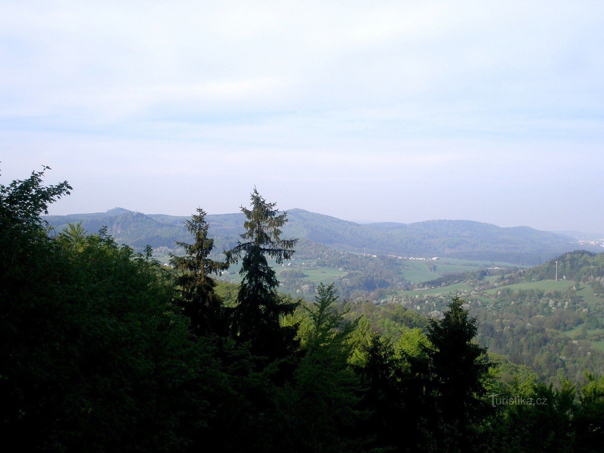 Uitzicht vanaf Bučina naar het westen
