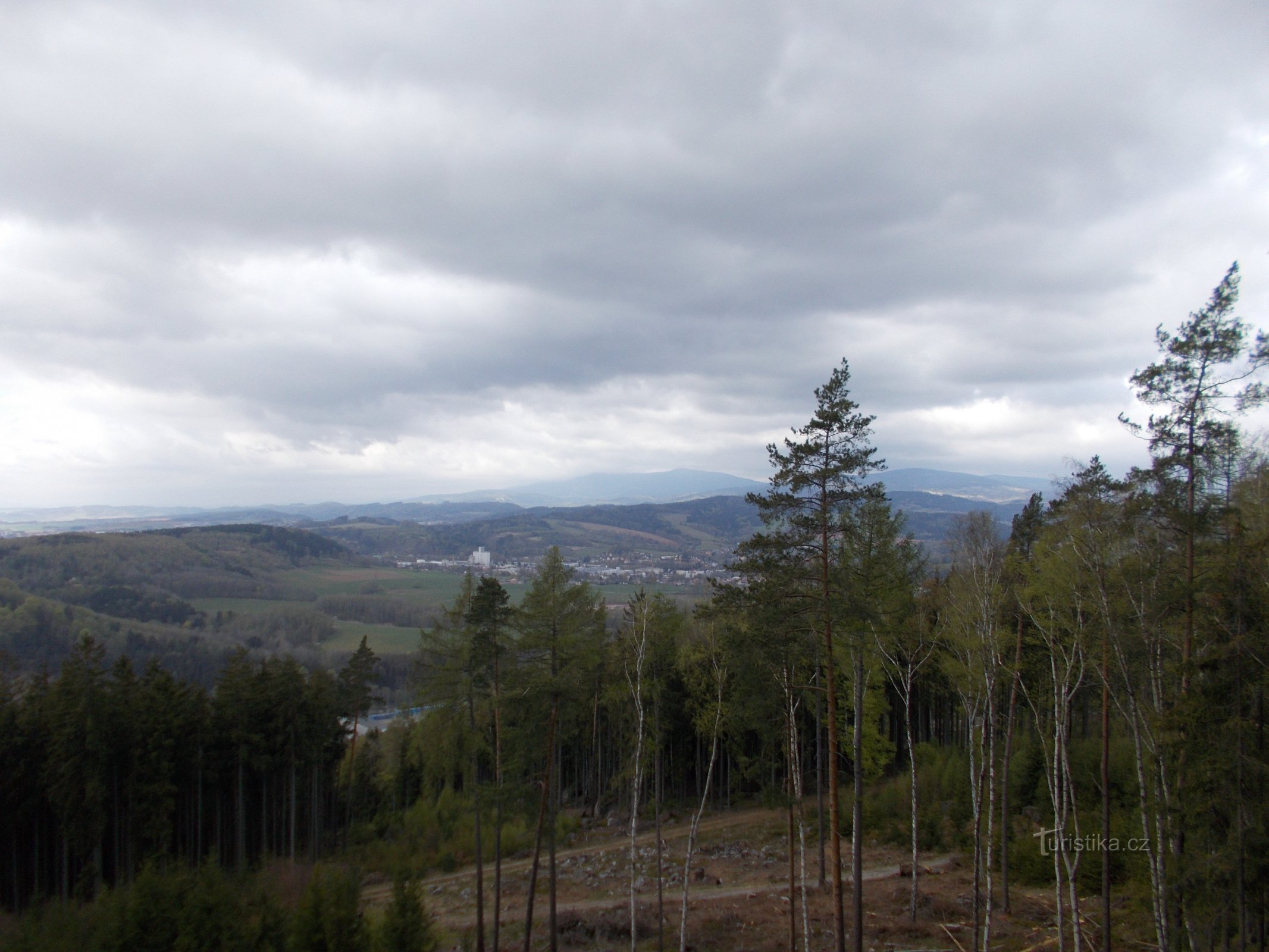 Udsigten fra Čižka-stenene