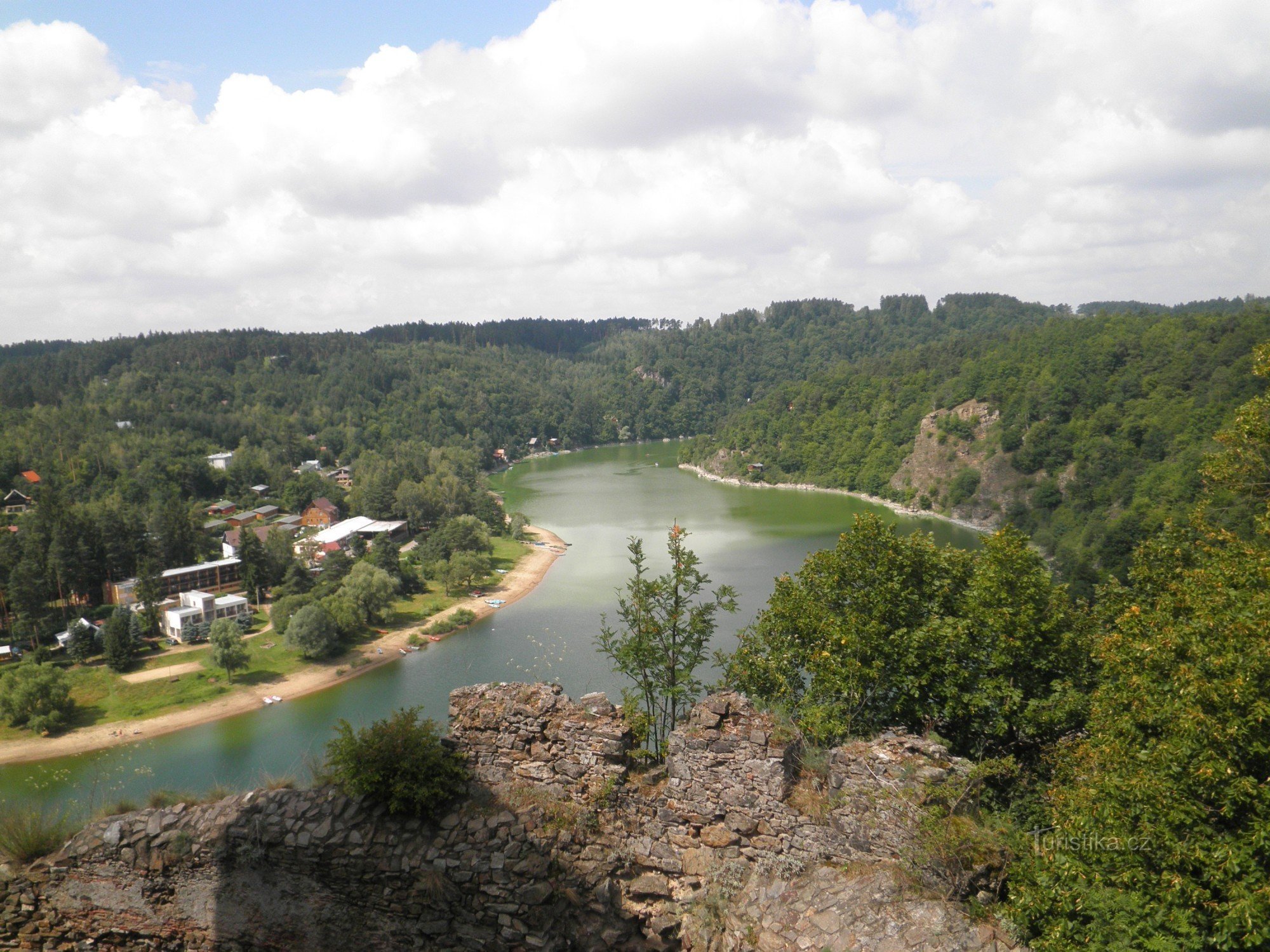 Udsigt fra Cornštejn.