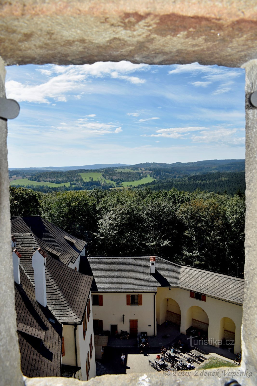 Vista desde la torre del castillo.