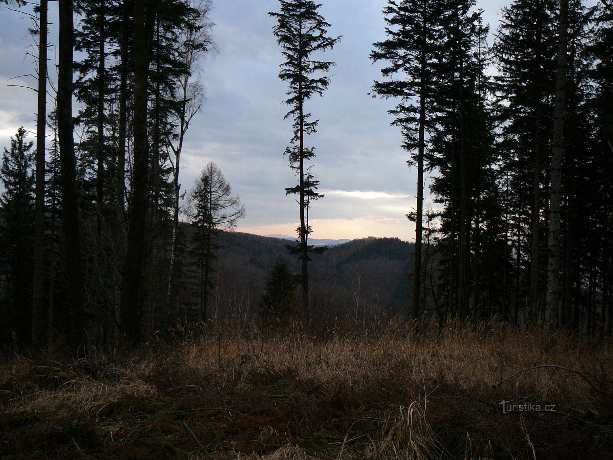 Blick von Kabática auf die Beskiden