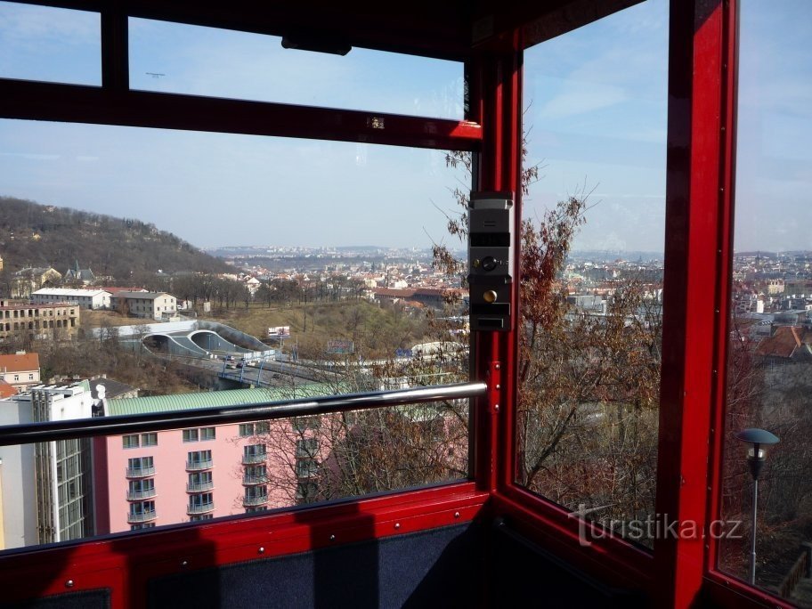 La vista desde la cabaña es genial.