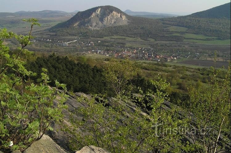 uitzicht vanaf Kaňkov: Želenice