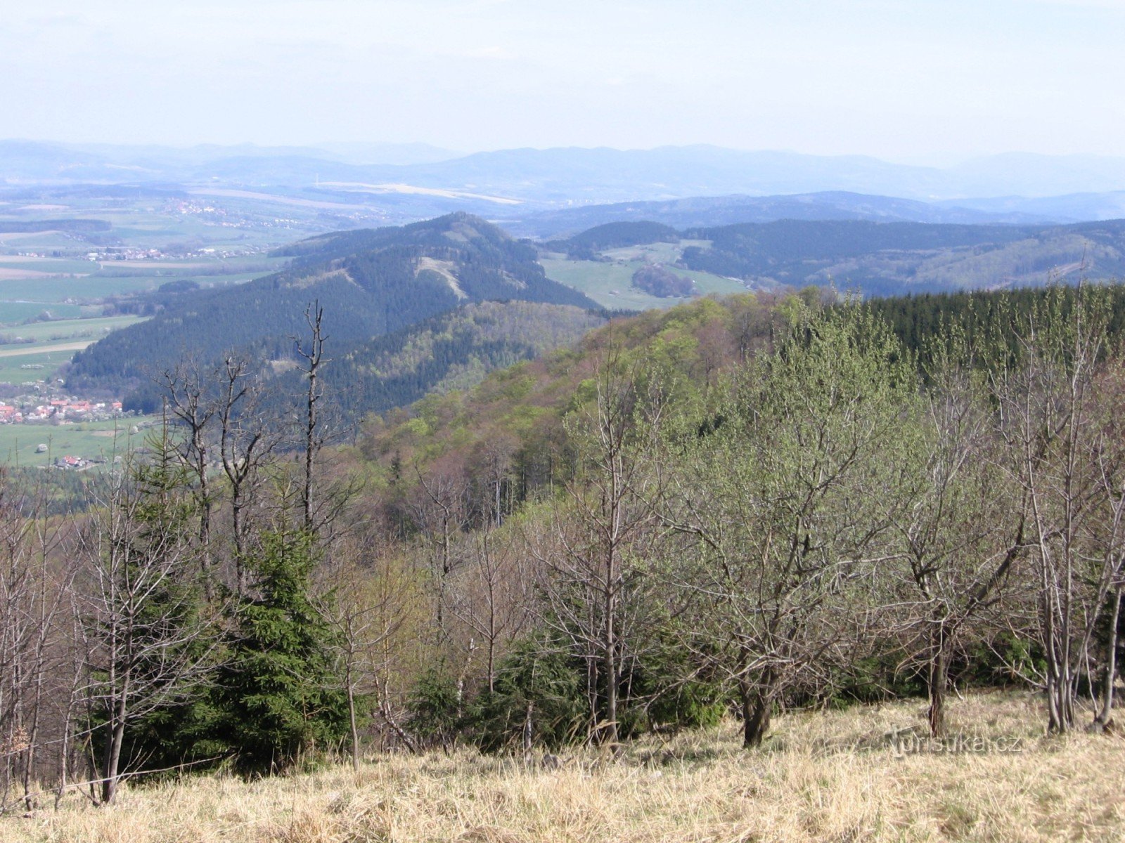 Uitzicht vanaf Kelčské Javorník