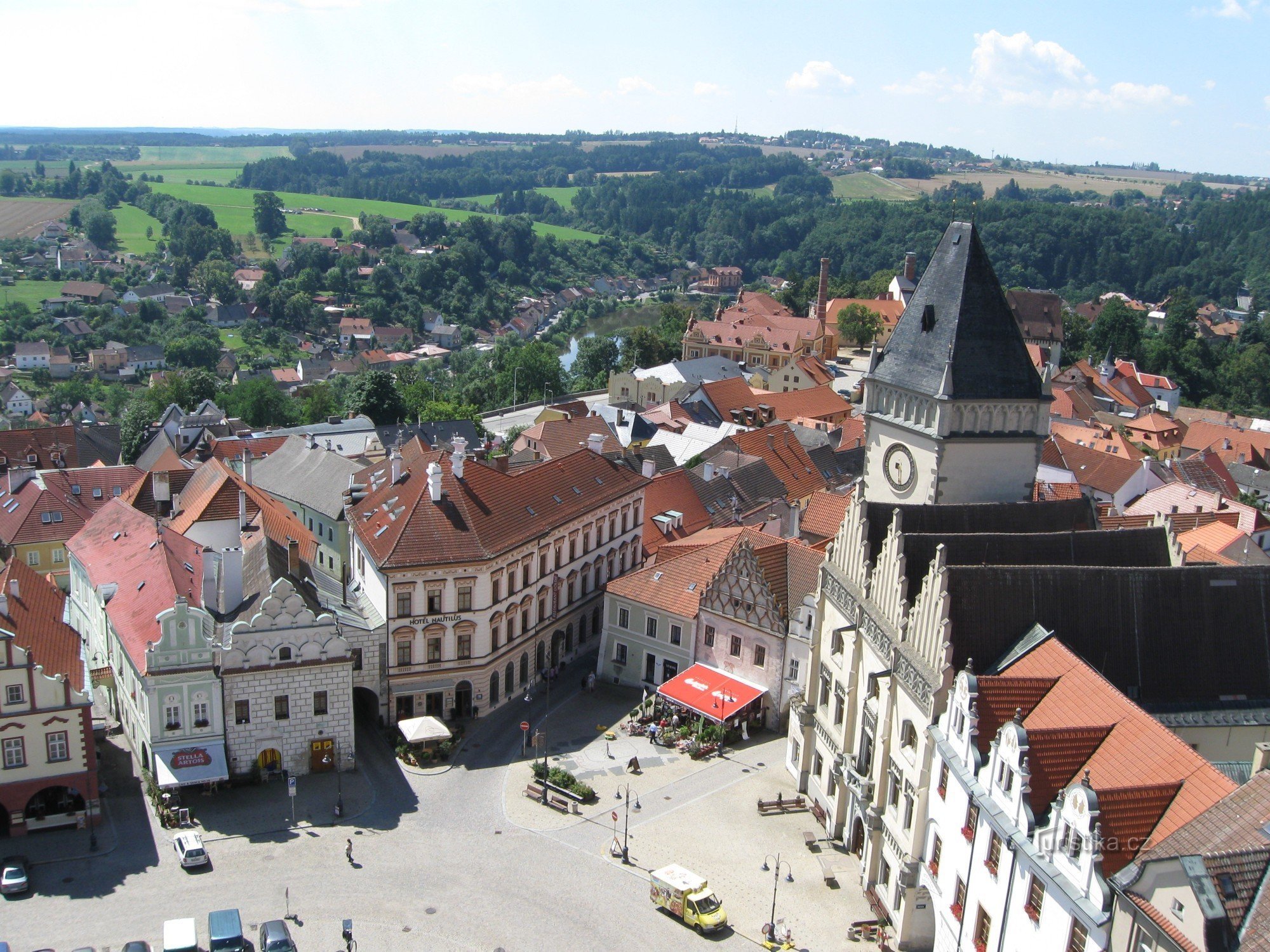 Vue depuis le clocher de l'église