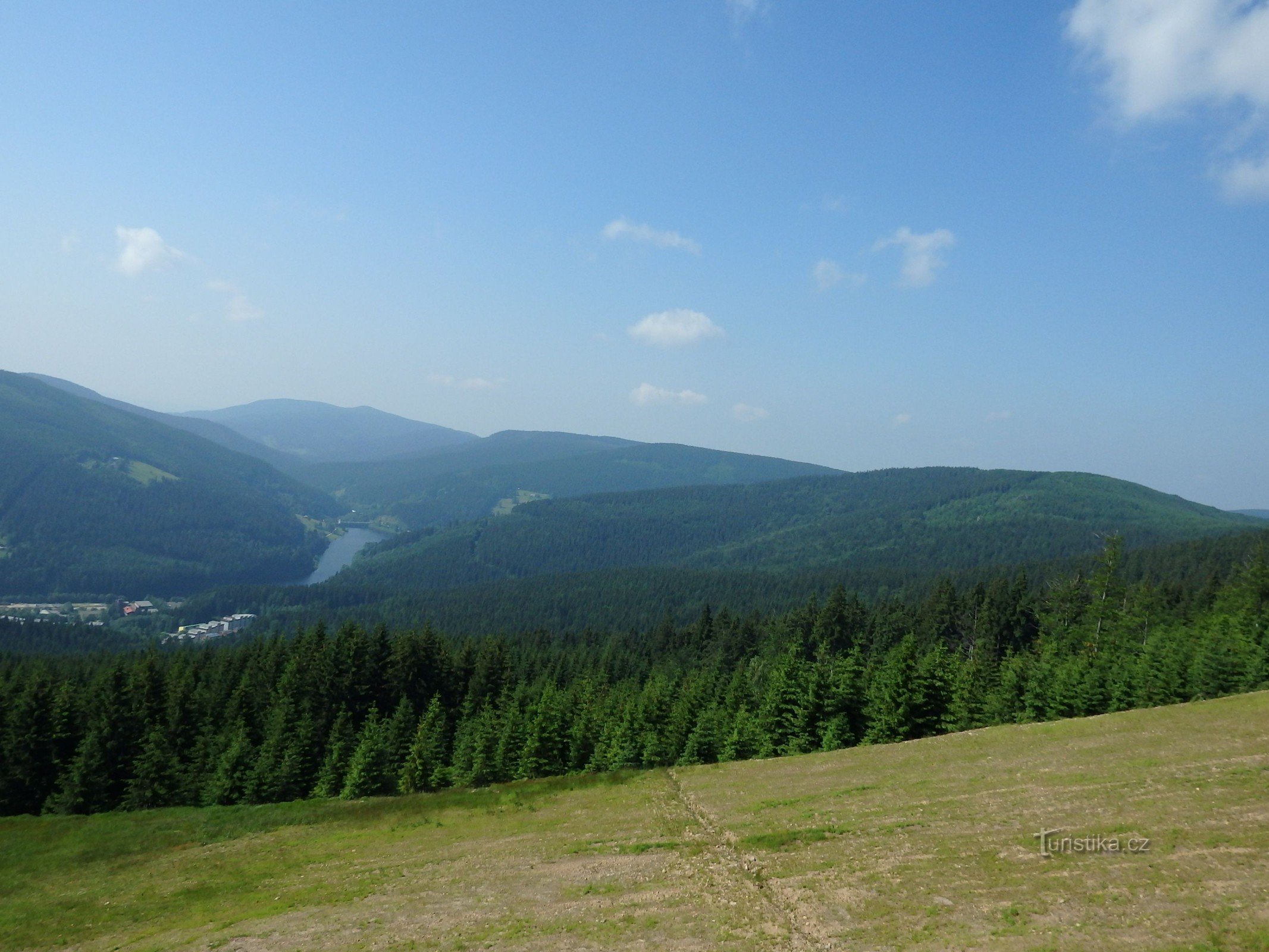 widok z kolejki linowej