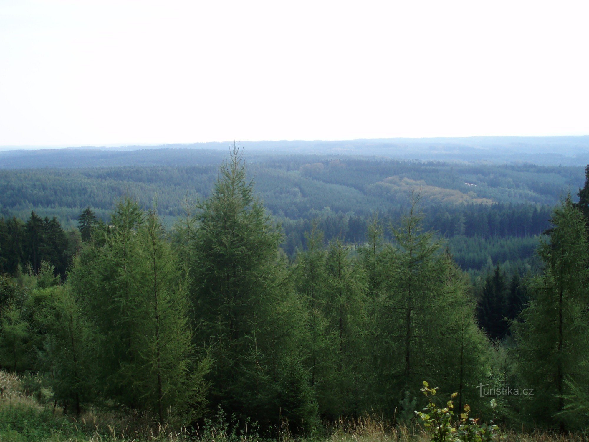 La vue depuis Louštín