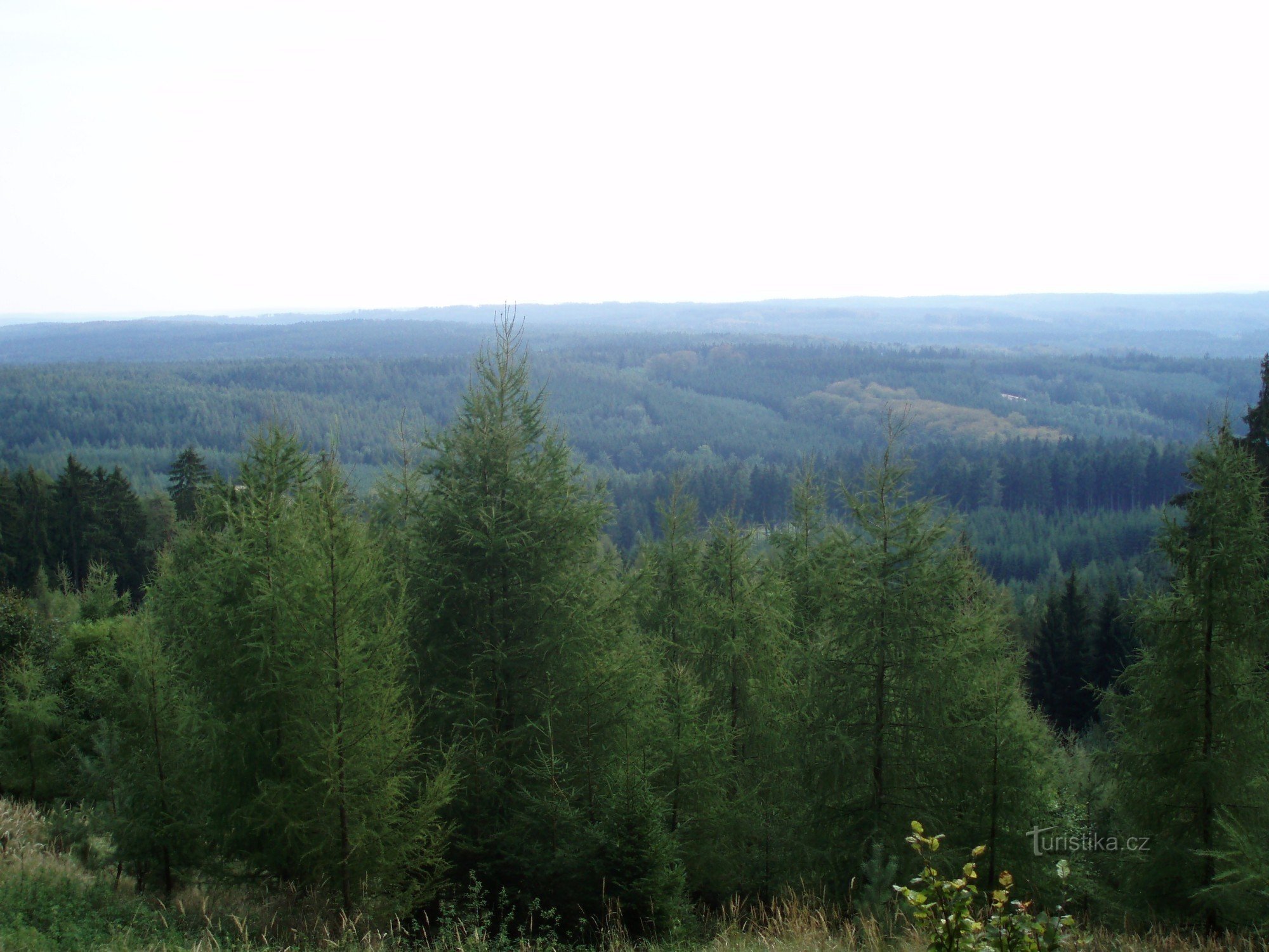 Utsikten från Louštín