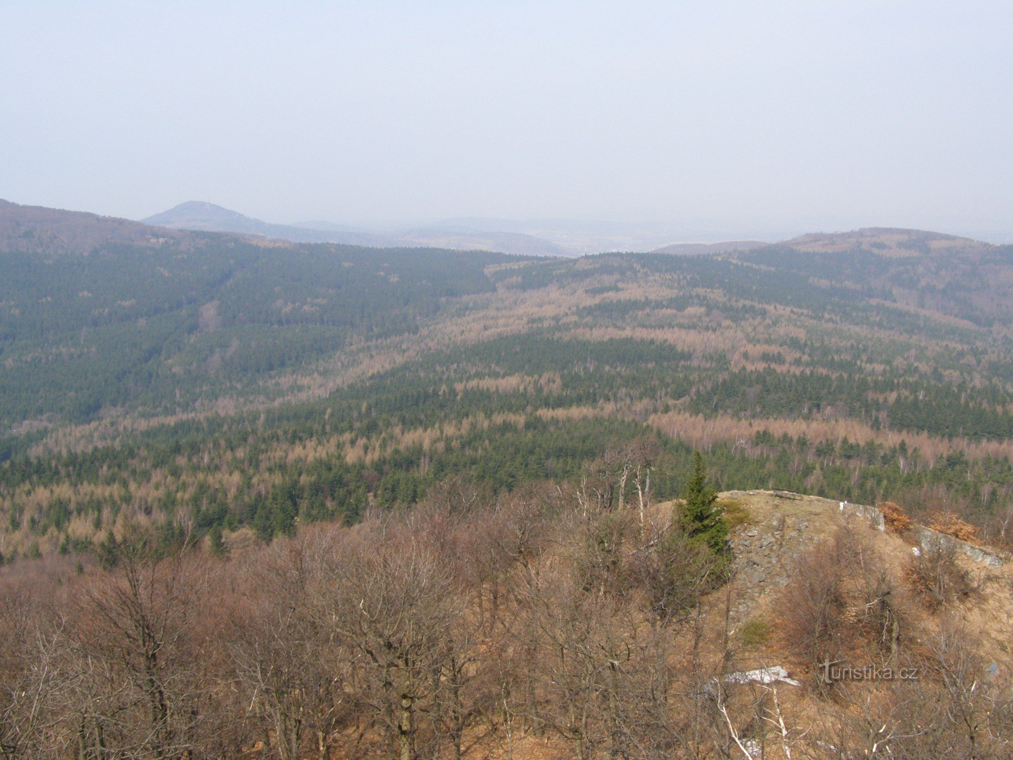 Blick von Luža auf die Umgebung