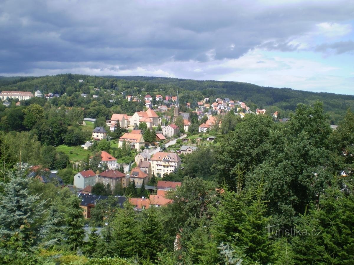vista da cidade de Sebnitz