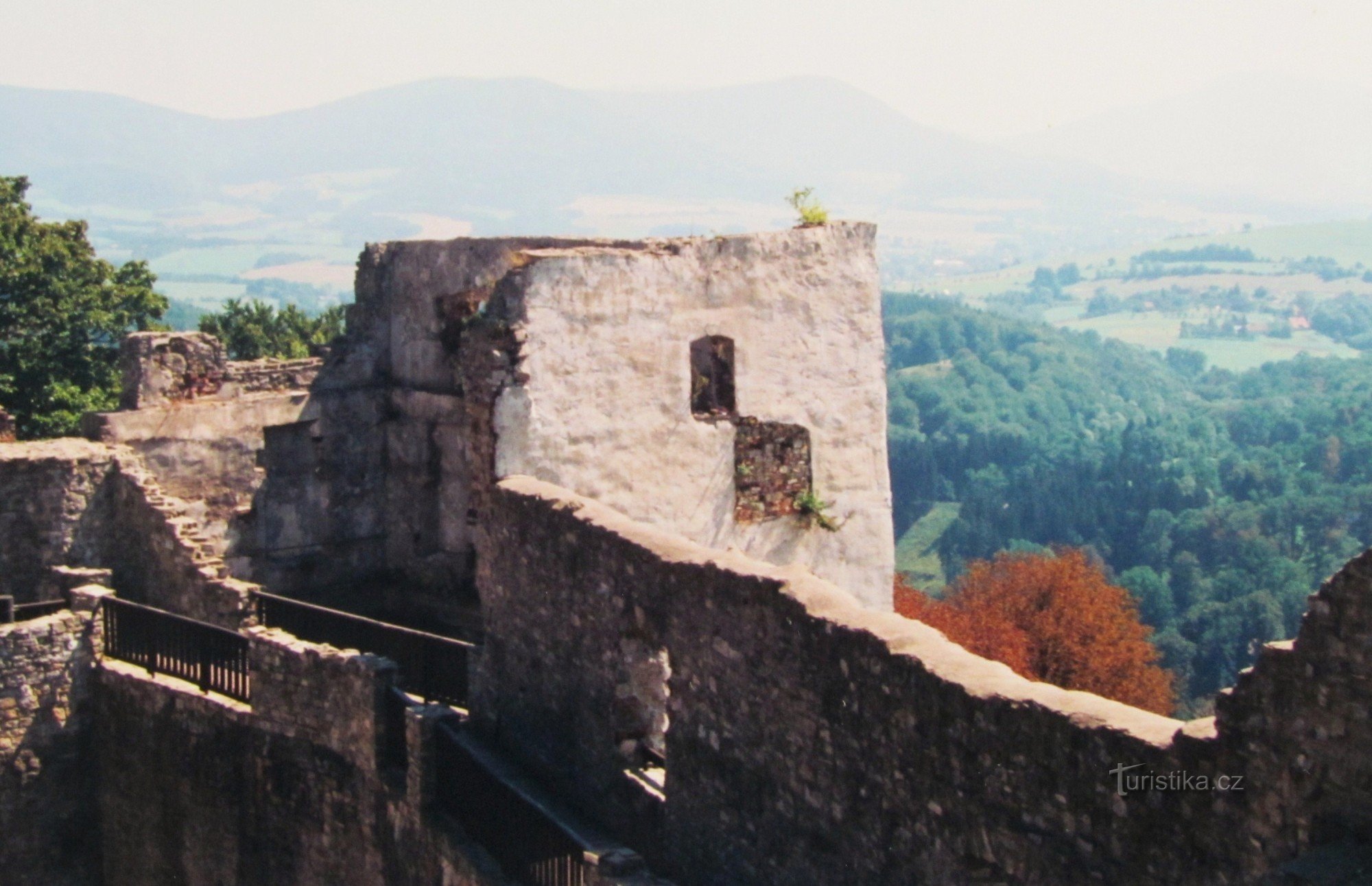 výhled z nejvyššího bodu hradu