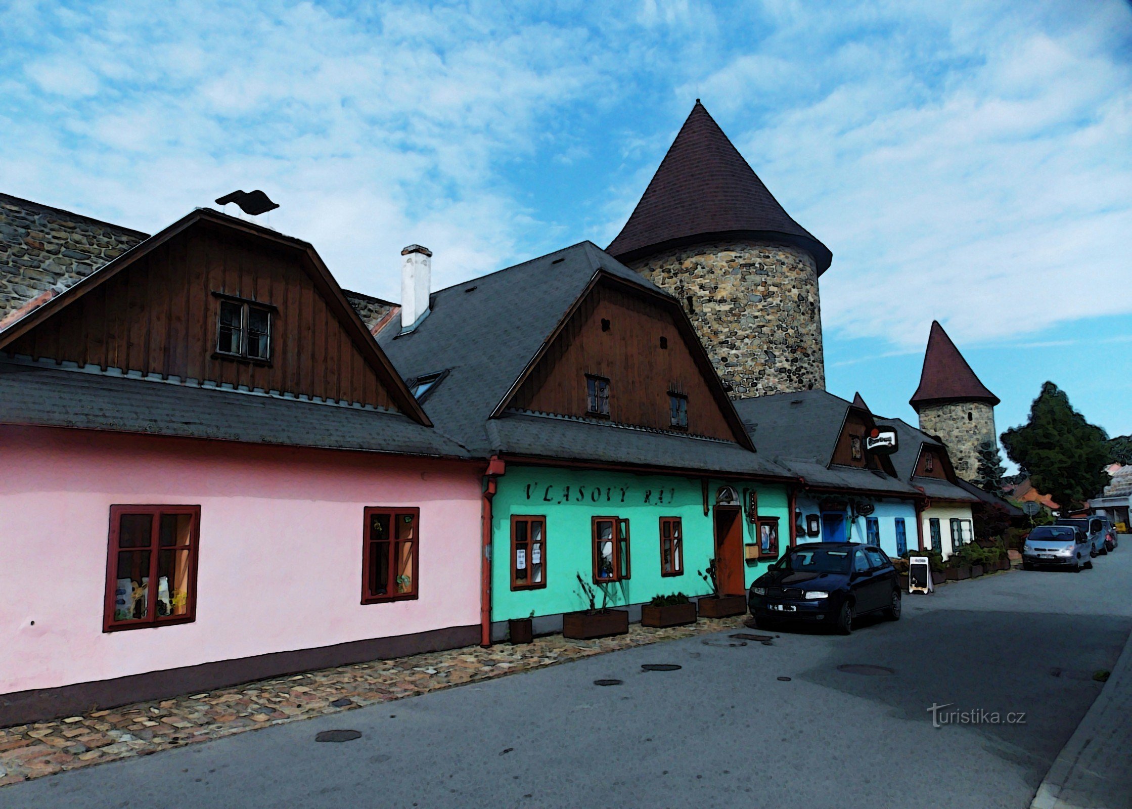 The view from the rampart of the walls in Polička