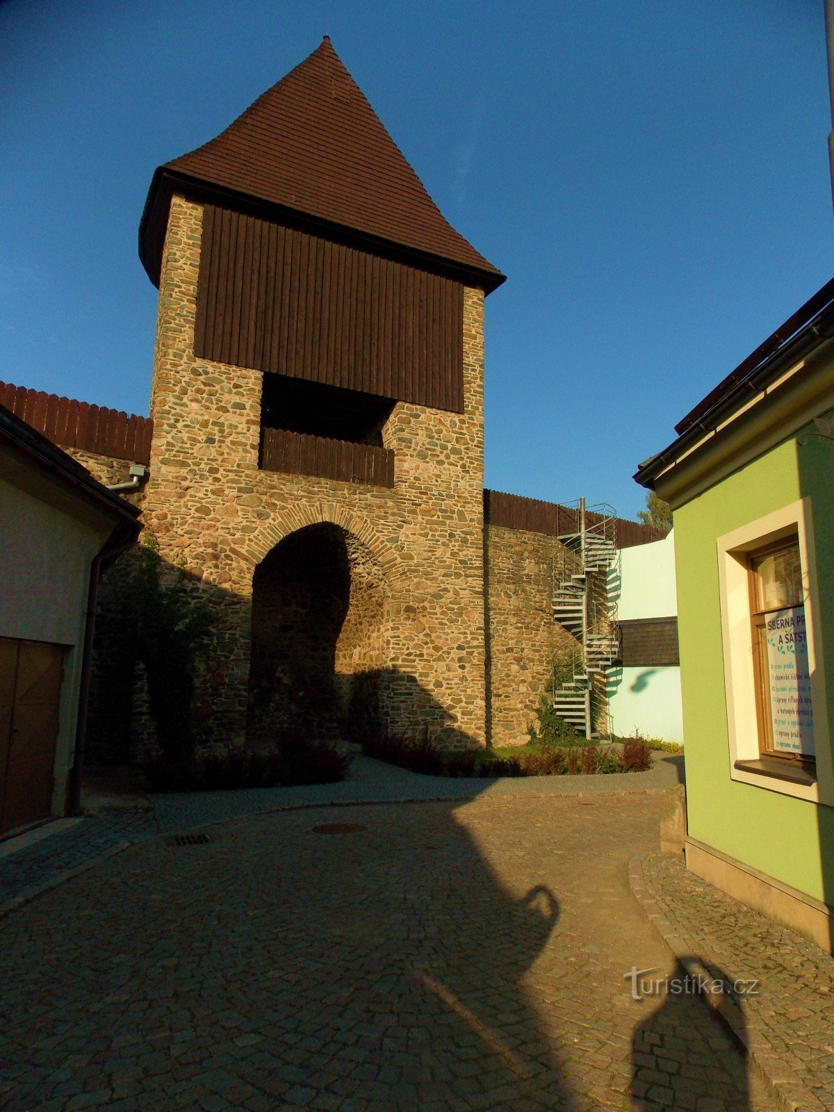 La vista dal bastione delle mura di Polička