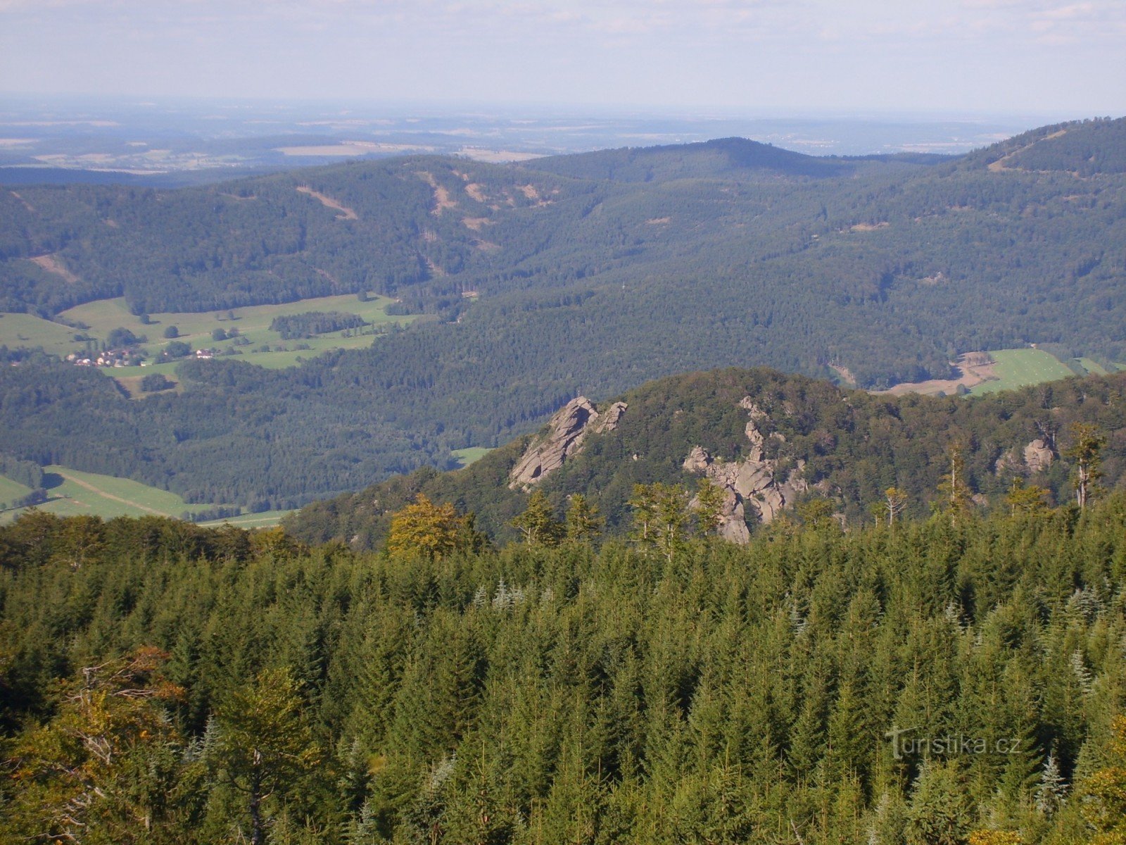 Het uitzicht vanaf Ptáčí kup