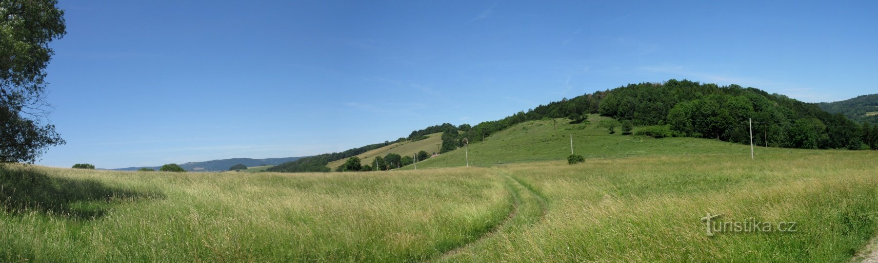 La vista dall'incrocio di Pod Blanskem