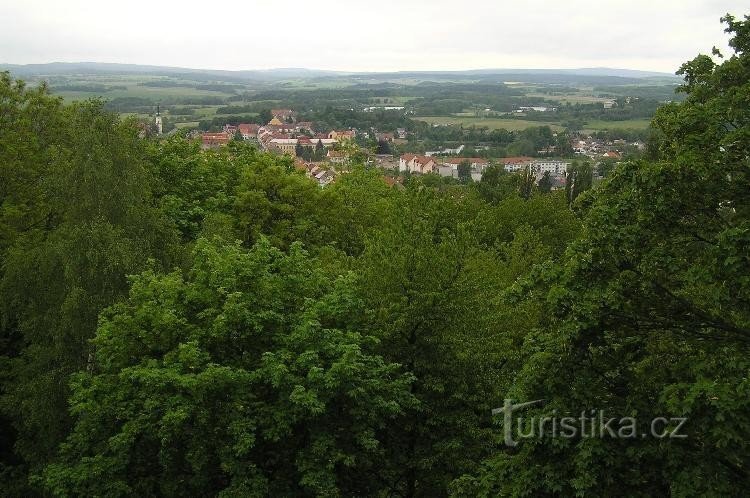 vue depuis la tour d'observation : Bohušův vrch