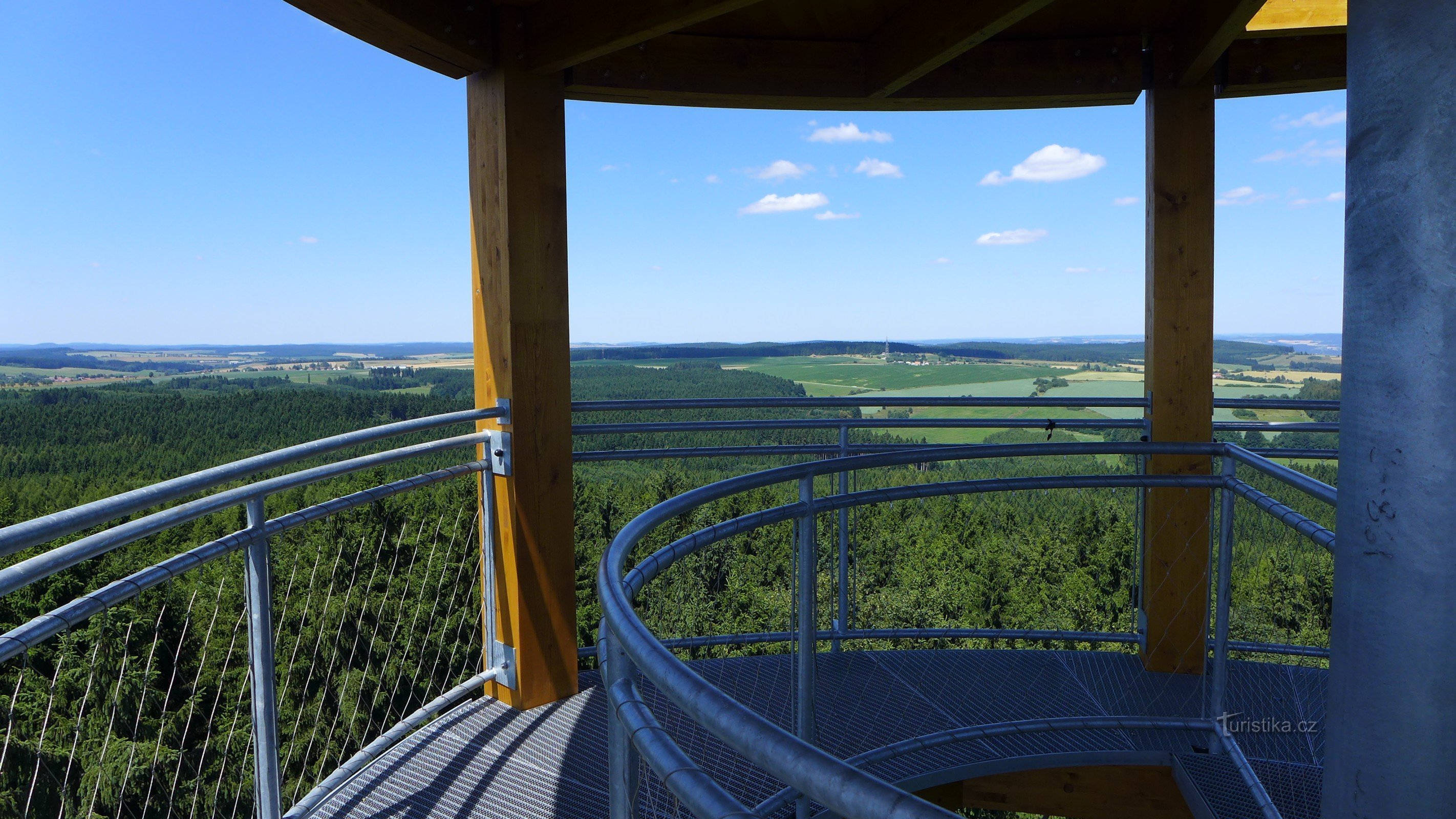 View from the observation tower (photo by Eva Koutná)
