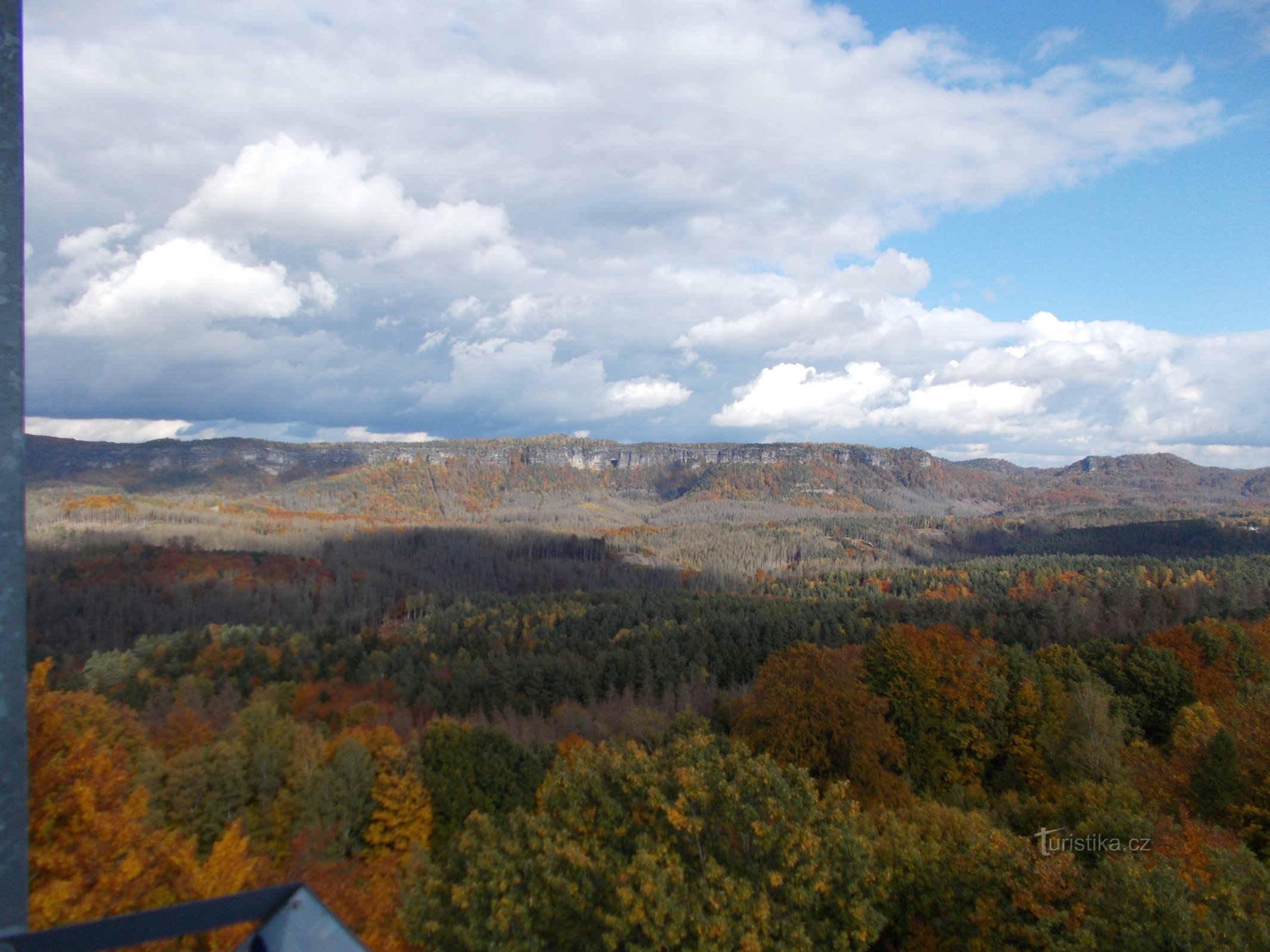 Die Aussicht vom Janov-Aussichtsturm