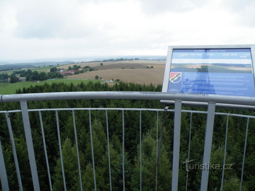 Vista dalla torre di osservazione a sud-est