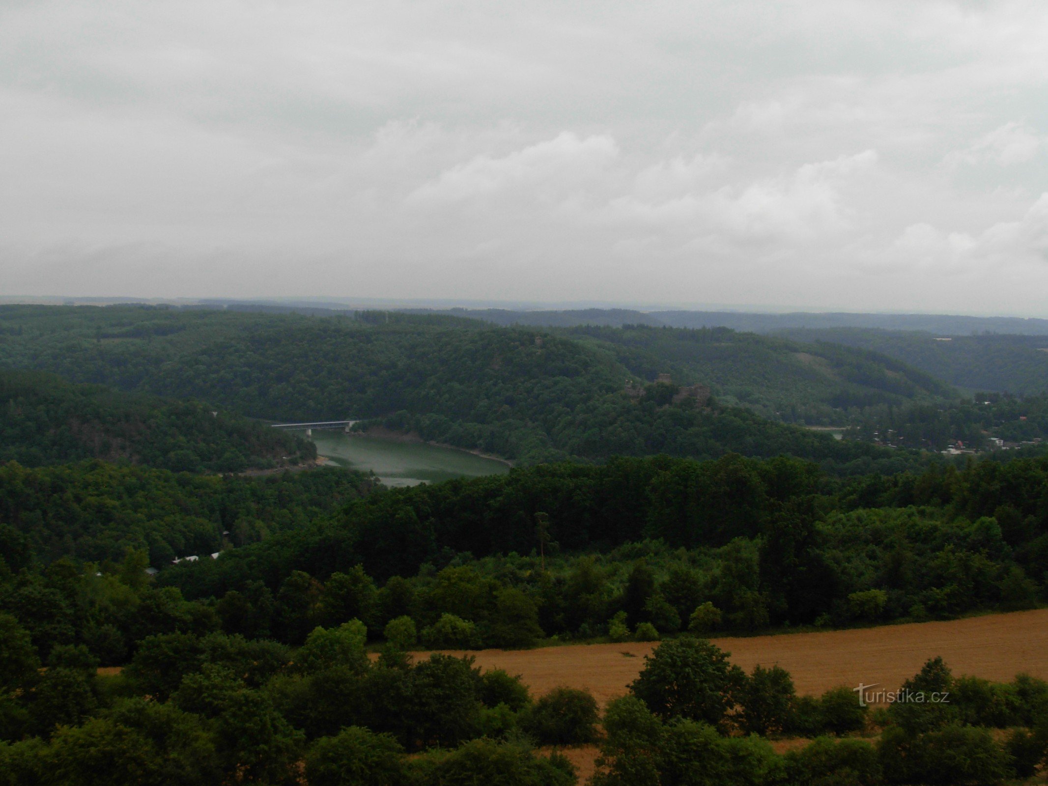 La vue depuis la tour d'observation de Rumburak