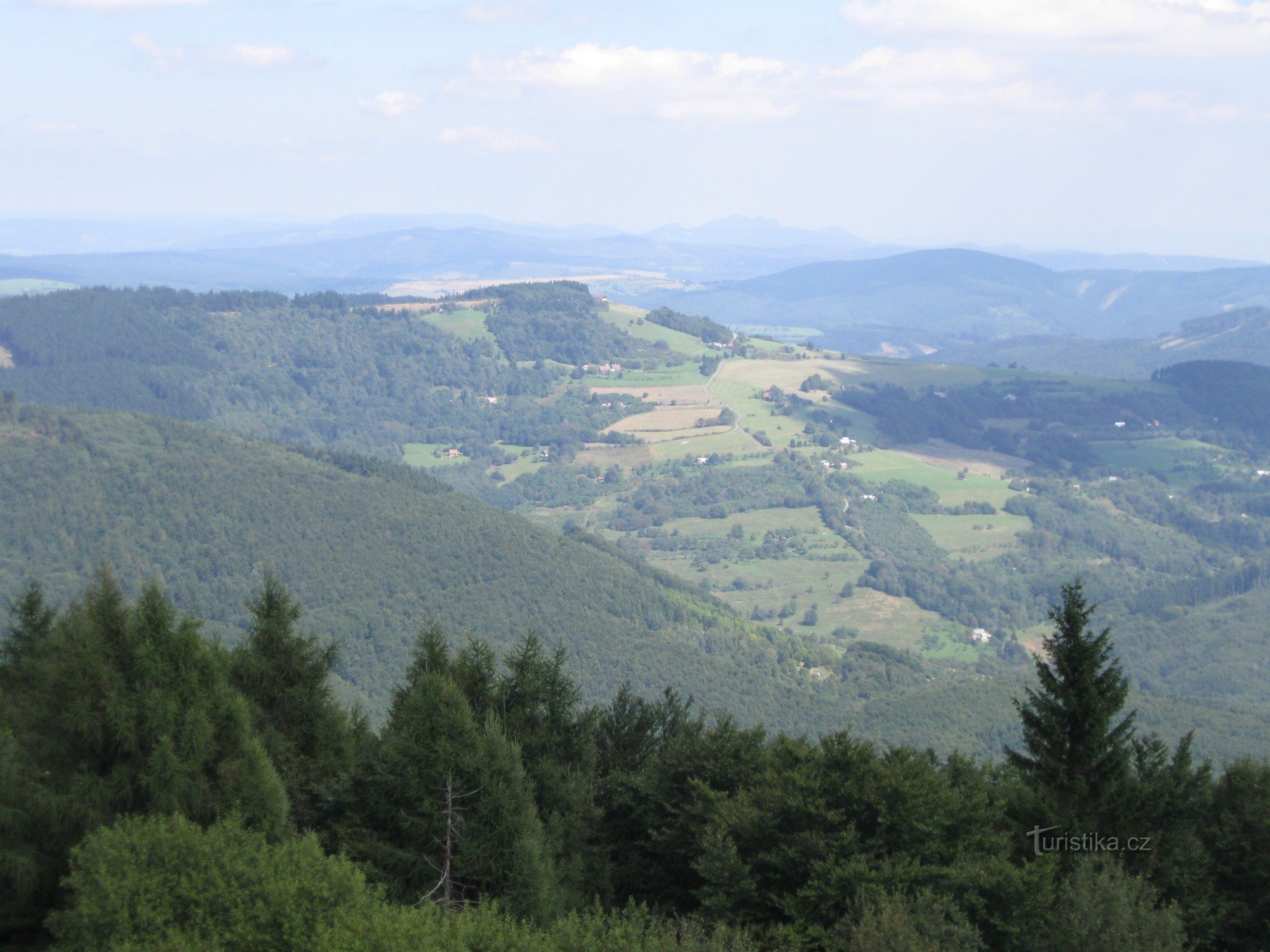 Aussicht vom Aussichtsturm (Richtung Žítková)