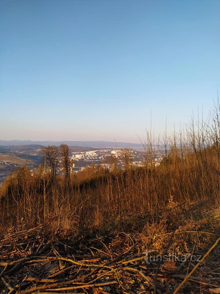 Pogled s Tlustá na Zlín