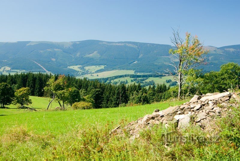 Vue depuis la colline de Kralický Sněžník