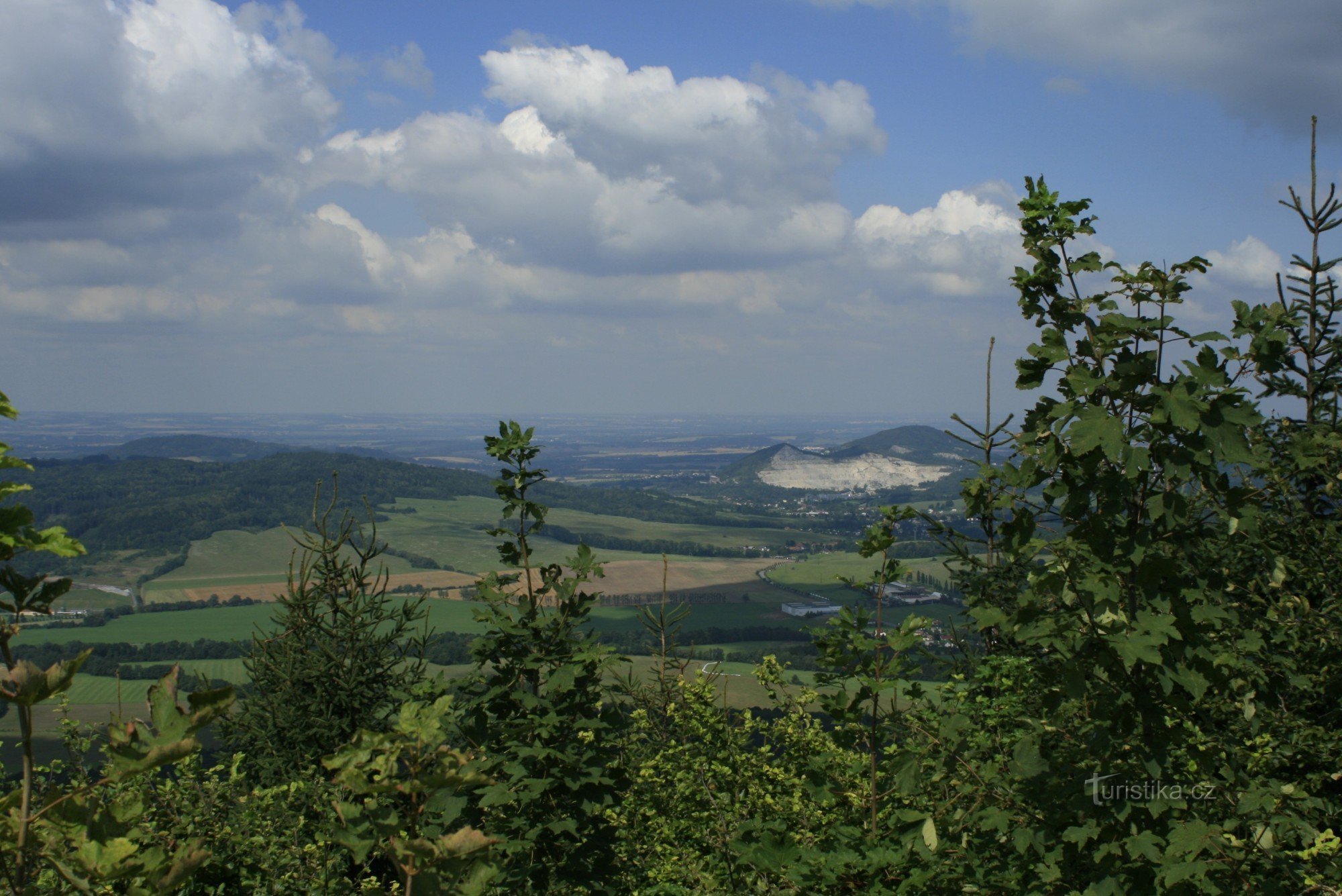 vista das colinas de Veřovick
