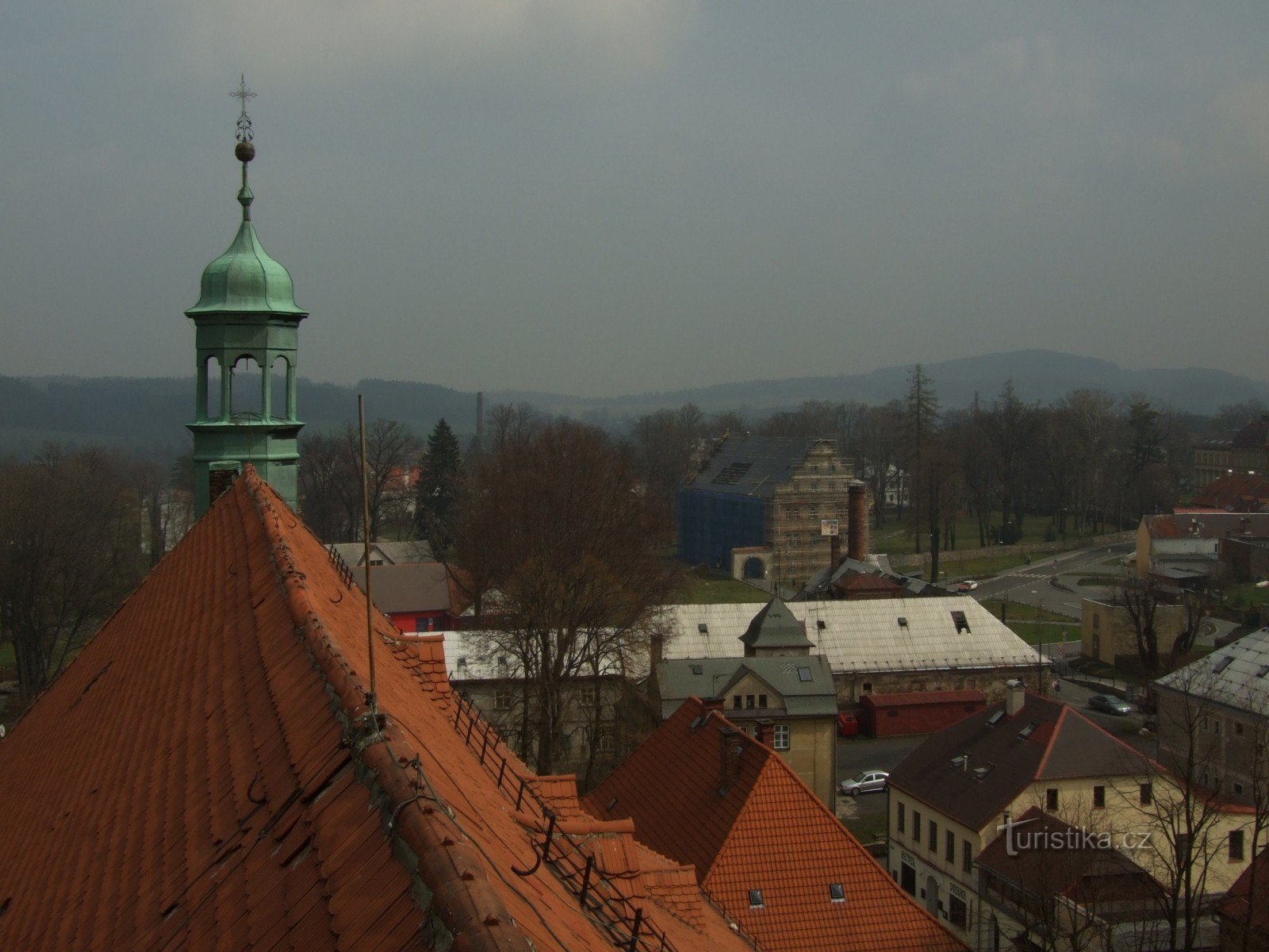 Výhled z věže kostela sv. Václava