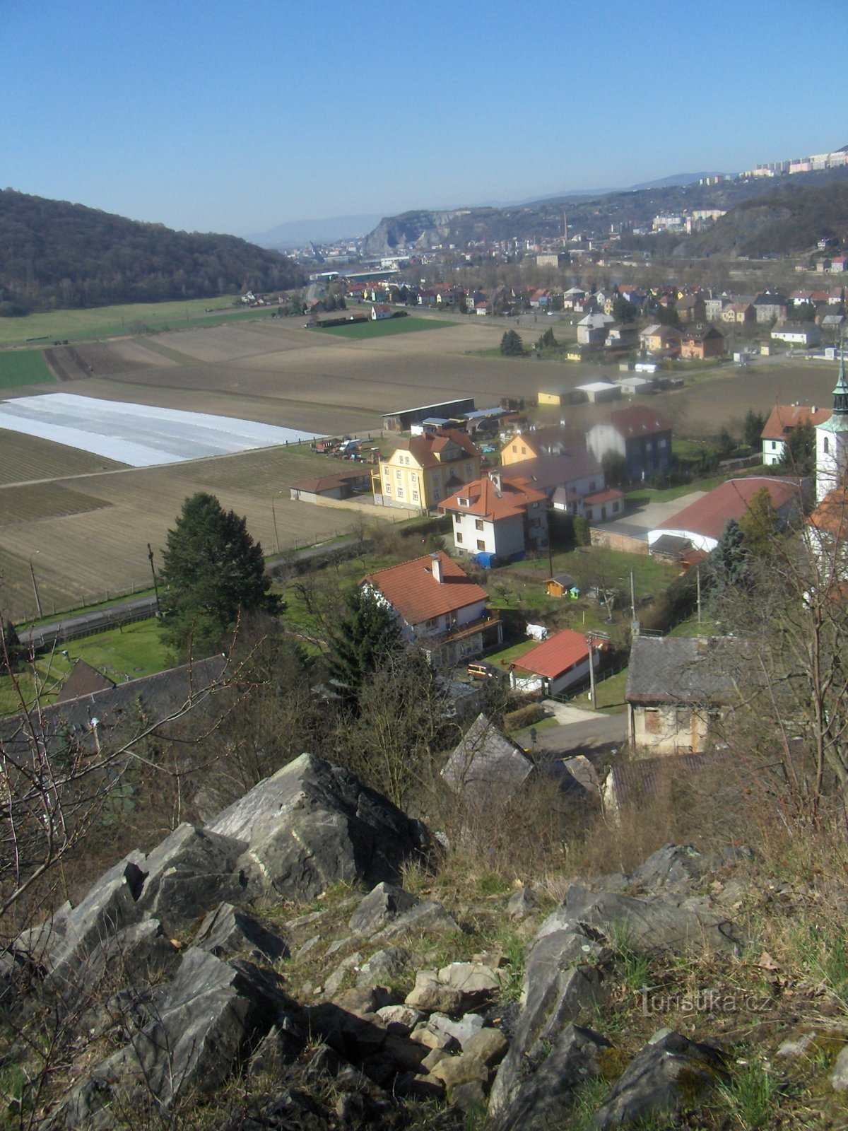 vedere din punct de vedere spre Ústí nad Labem