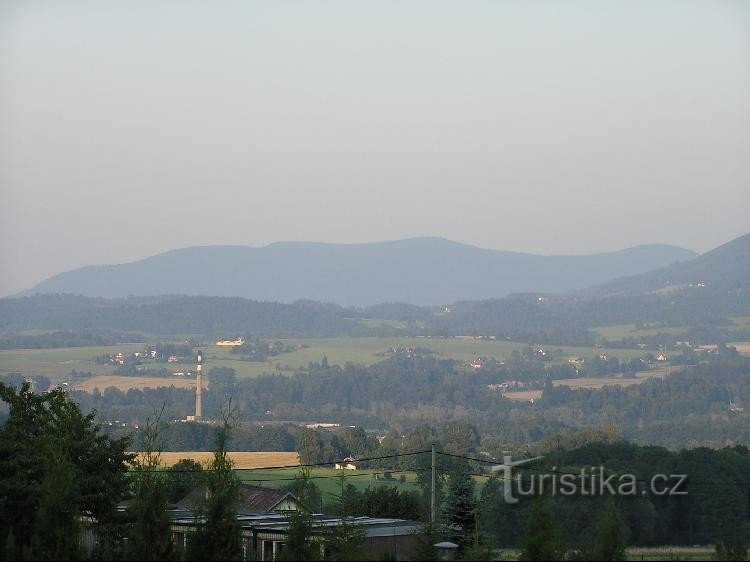 Uitzicht op de bergkam Prašivá-Kotař