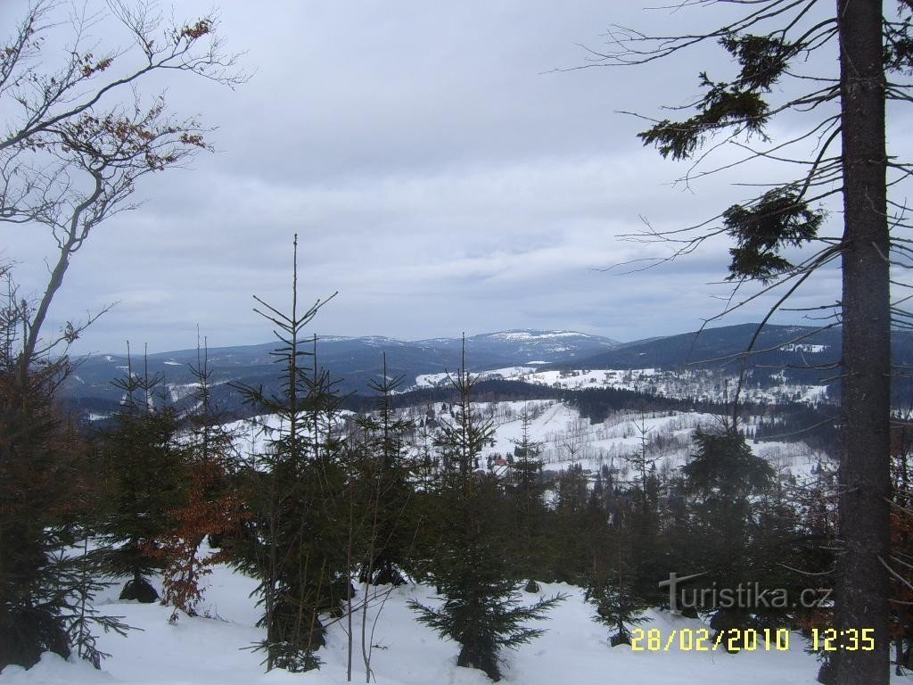 Aussichten auf dem Weg um den Aussichtspunkt Štěpánka