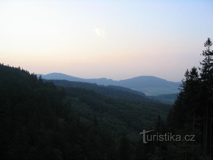 Vistas ao longo do caminho da Rock Trail