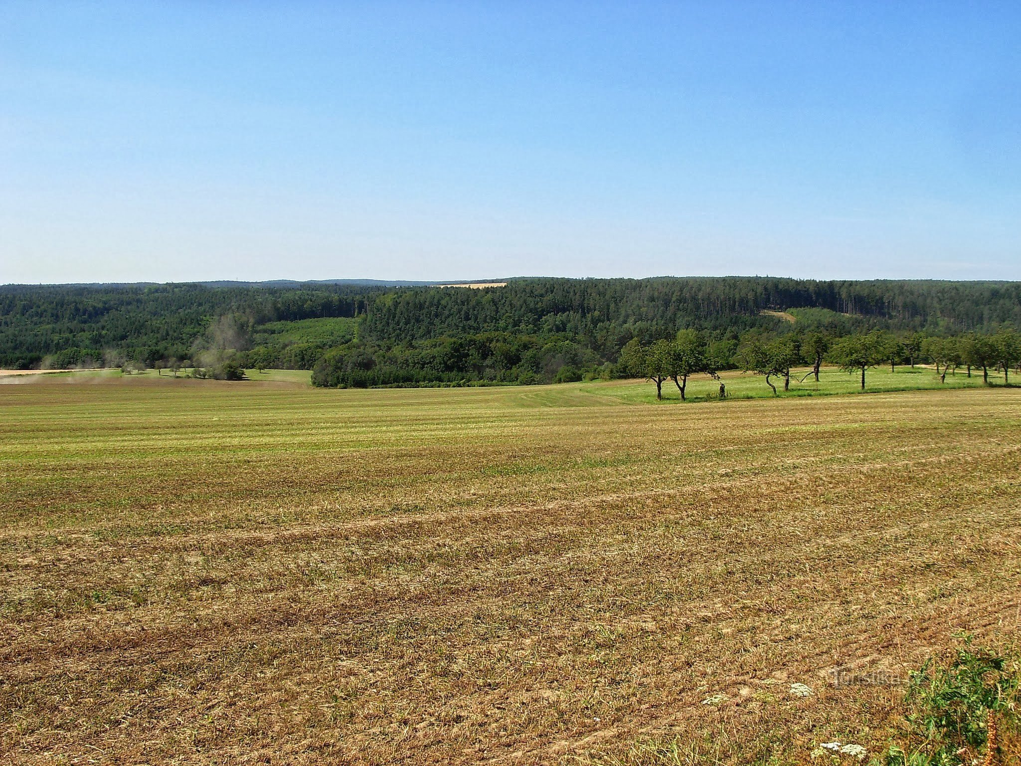 Uitzicht in de buurt van Rychtářov