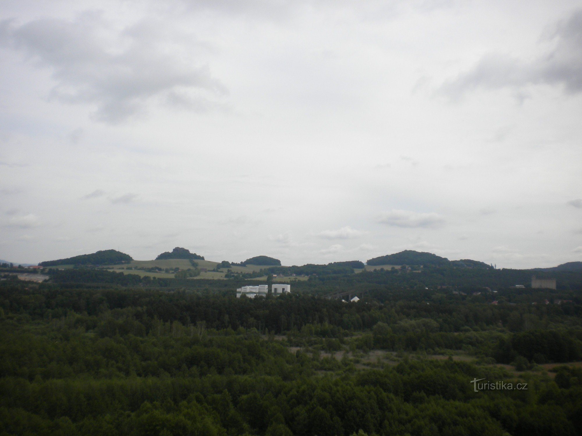 城堡平台的景色。