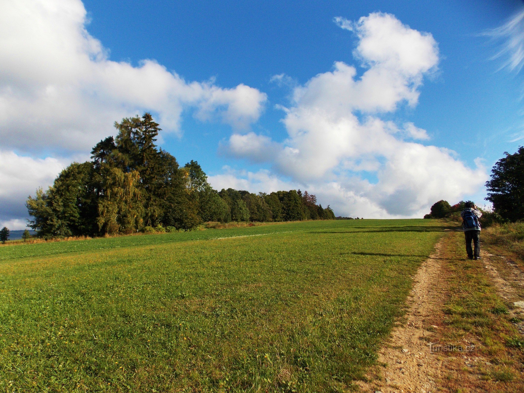 从 Pastviny nad Janovice 到 Rýmařovské 的景色