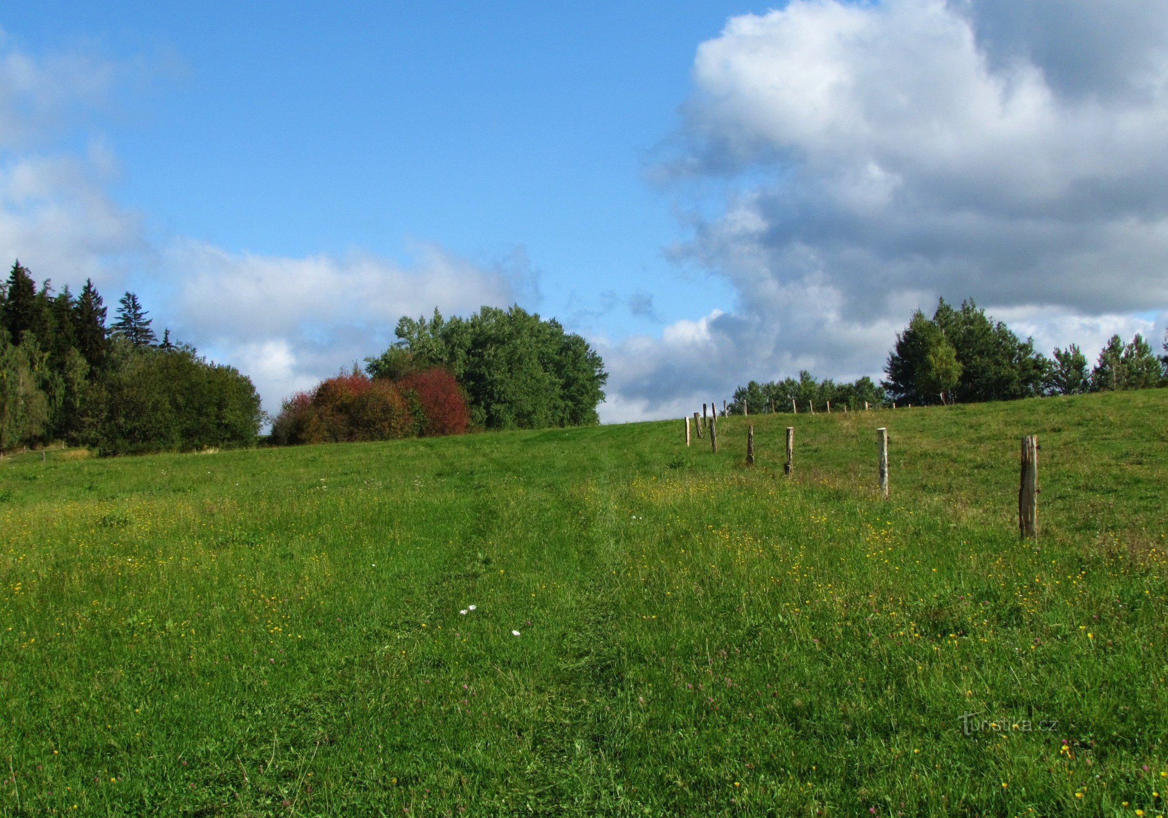 Pogled s Pastviny nad Janovice na Rýmařovské